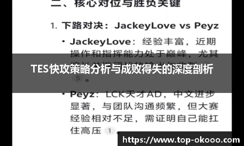 TES快攻策略分析与成败得失的深度剖析